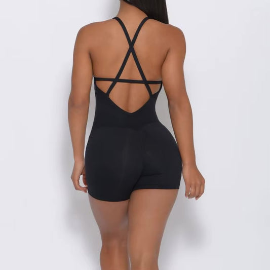 Black Short Jumpsuit