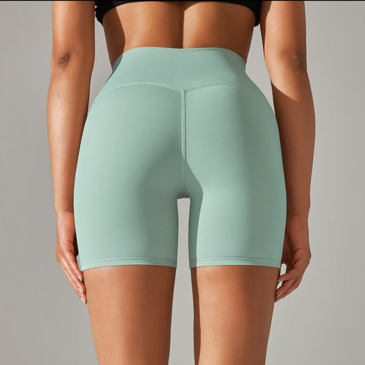 Mint Regular Biker Shorts